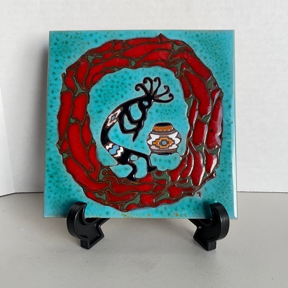 Earthtones “Chili Wreath” Tile Artwork